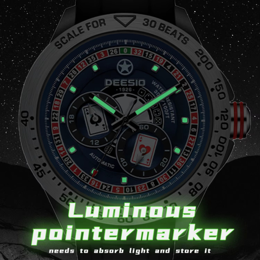Deesio Armbanduhr Kohlefaser, Automatik, Herren - Bild 5