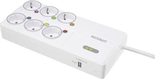 Voltcraft SEM8500 Energiekosten-Messgerät mit Funksteckdosen in Weiß inklusive Datenloggerfunktion und Datenexport - Bild 1