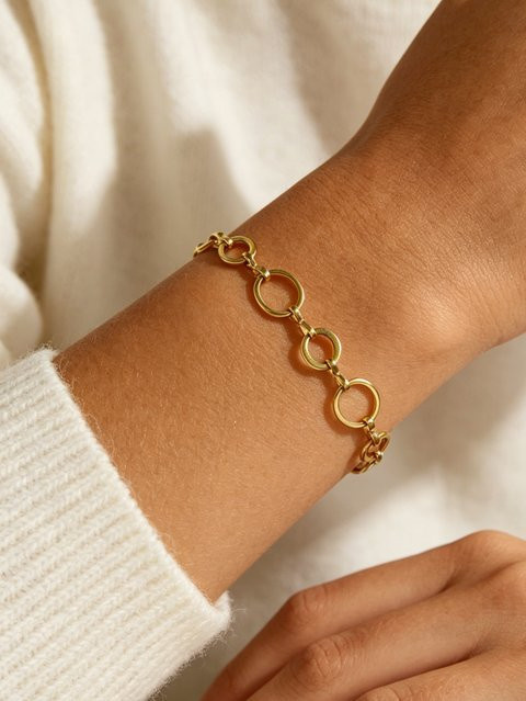 MECYLIFE Armband, Edelstahl, O-Ring Gliederkette, Damen - Bild 1