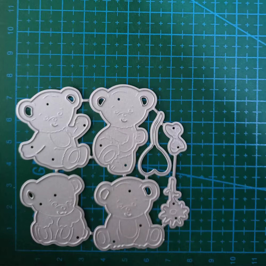Metall Schneidestanzform Bär für Scrapbooking und DIY Bastelarbeiten - Bild 3