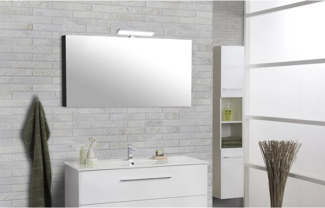 DSK LED-Aufsatzleuchte in Chrom mit Spiegeloptik, Durchmesser: 20 cm - Bild 1