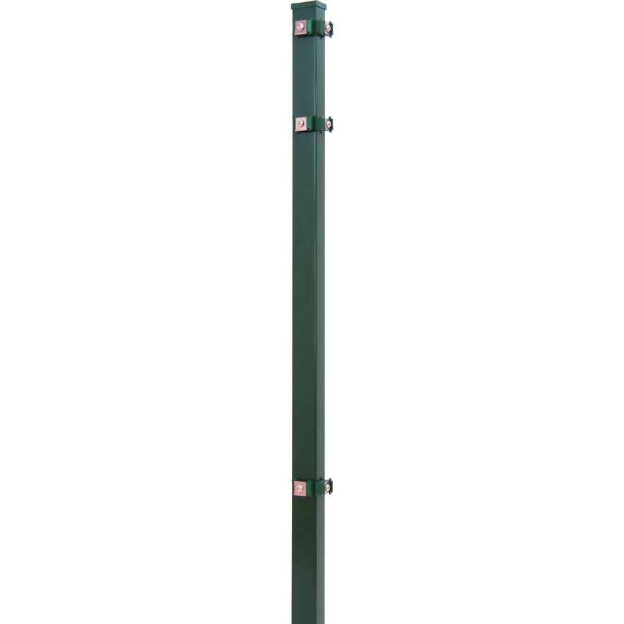 Solid Eckpfosten aus Stahl für Stabmatten und Doppelstabmatten in Grün, Höhe: 150 cm, B/T: 4 x 4 cm - Bild 2