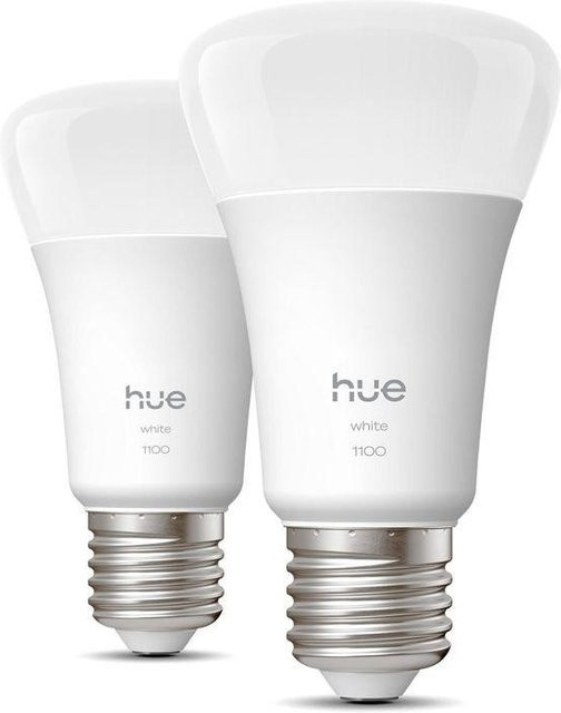 Philips Hue White LED-Leuchtmittel E27 A60 2er Set, Warmweiß 2700K, 9,5 W, dimmbar - Bild 2