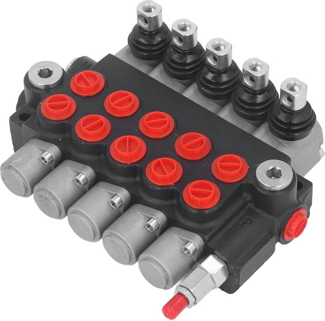 Aimo Hydraulisches Wegeventil mit hoher Genauigkeit und Federrückstellung in Multicolour für Gabelstapler und Bagger - Bild 1