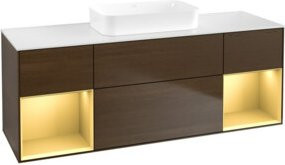 V&B Waschtischunterschrank Finion in Lackoptik, B/T/H: 160 x 50,1 x 50,1 cm - Bild 1