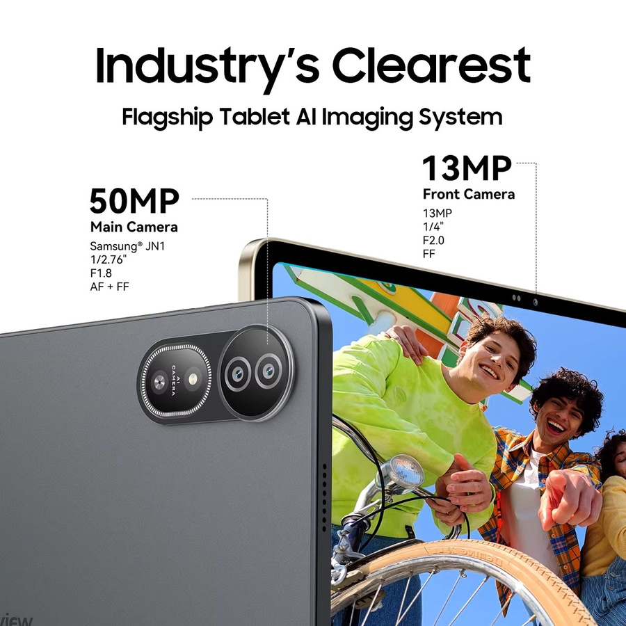 Blackview MEGA 12 Tablet 5G mit MediaTek Dimensity 7200 CPU, 12,2 Zoll 2,4K 120Hz Display, 256 GB Speicher, 12 GB RAM, grau - Bild 2