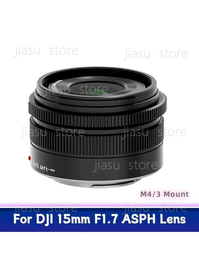 15mm Weitwinkel-Objektiv F1.7 für Micro Four Thirds spiegellose Kameras, Schwarz - Bild 6
