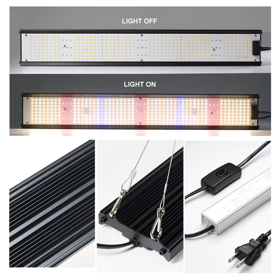 Hunta Vollspektrum LED Pflanzenlampe 85W LM281B in Schwarz für Indoor Gewächshaus, Hydroponik und Blumen - Bild 2