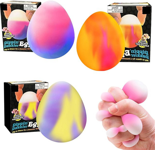 Needoh Goldenes Eiersuche Blindbox Oster-Fidget Squishy Stressabbau Spielzeug für Kinder in Gold und Multicolour - Bild 1