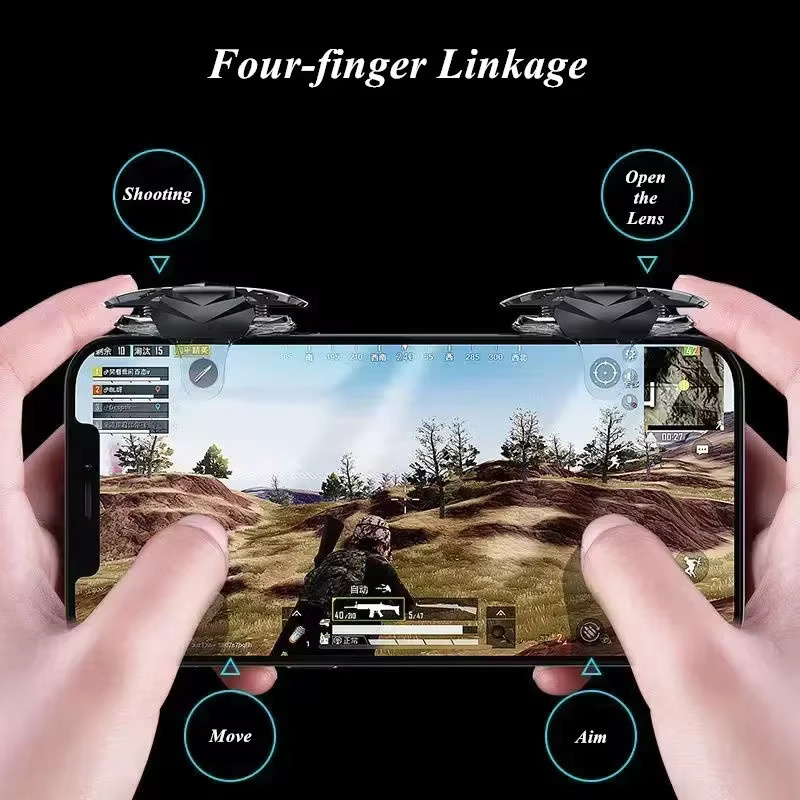 JS332 Handy Gamepad Joysticks L1 R1 Trigger für PUBG und Shooter Zubehör für iPhone und Android - Bild 4