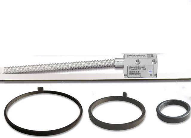 MSTBODEN Linearer Magnet-Linearsensor mit offenem Bandgitter für hochpräzise elektronische Winkelverschiebung in Silber - Bild 1