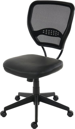 Proregal Profi-Bürostuhl Detroit Chefsessel Drehstuhl aus Kunstleder in Schwarz, H x B x T: 108 x 72 x 59 cm