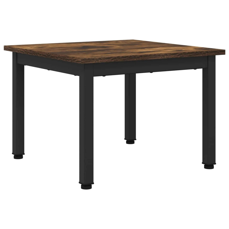 vidaXL Couchtisch modern in Raucheiche, B/T/H: 50 x 50 x 36 cm - Bild 2