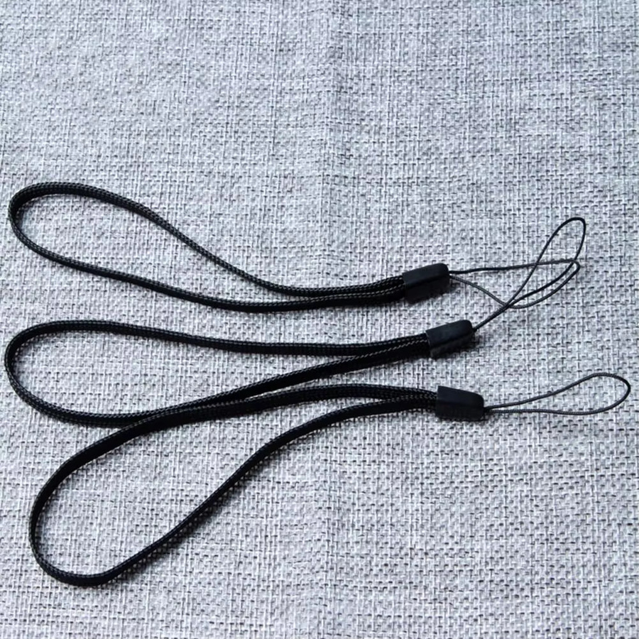 Handschlaufe Kiefernseil Handygurt aus Nylon für iPhone, HUAWEI und Realme in Schwarz - Bild 3