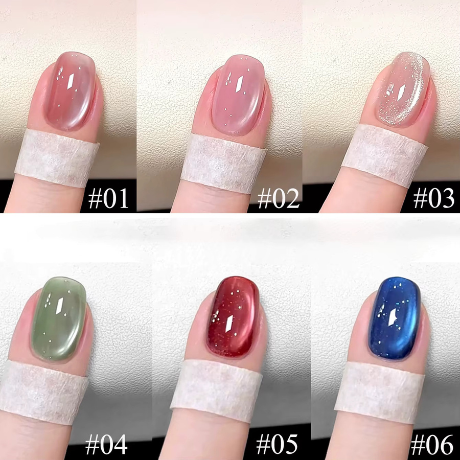 SHAKA Gel-Nagellack, Glasperle Katzenauge, transparent, glänzend - Bild 2