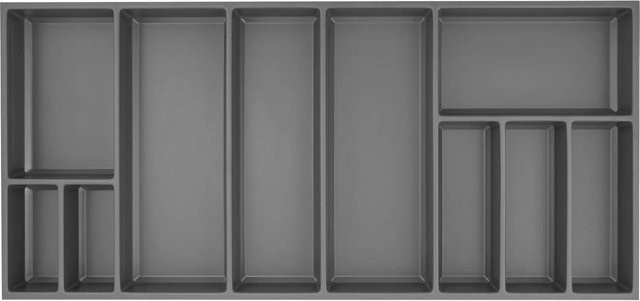 Agoform Besteckeinsatz Sky Schubladeneinsatz aus Kunststoff in Schiefergrau, B/T/H: 102,0 x 5,3 x 47,3 cm - Bild 1