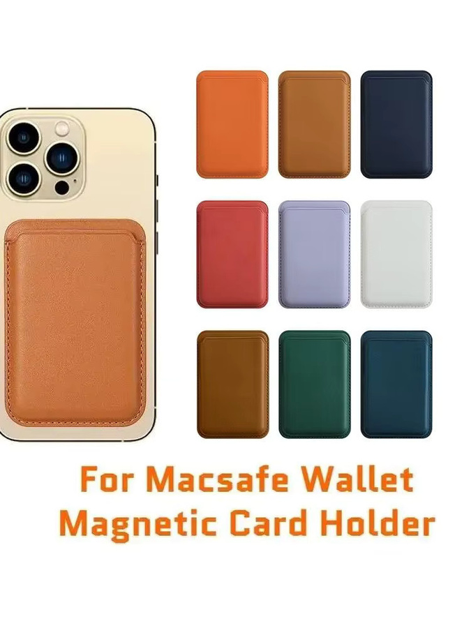 Magnetische Leder-Brieftasche als Kartenhalter und Schutzhülle für Apple iPhone 17 16 15 14 13 Pro Max Plus, Farbe: Purple - Bild 6