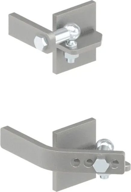 FeNau Hebetorbeschlag aus Stahl in Silber zum Anschweißen, B/H: 80 x 100 mm, für bis zu 200 kg - Bild 1