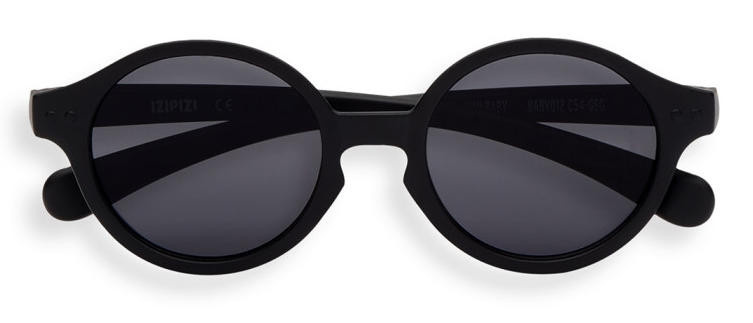 Izipizi Sun Baby Sonnenbrille, Kinder, Vollrand, rund, schwarz, Kunststoff - Bild 1
