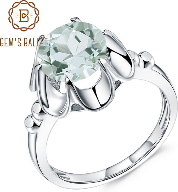 GEM'S BALLETT Verlobungsring, 925 Silber, Amethyst, Damen - Bild 1