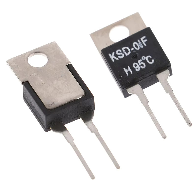 JETTING Thermoschalter KSD-01F Temperatursensor Thermostat 95 Grad Celsius Schwarz 2er-Set - Bild 2