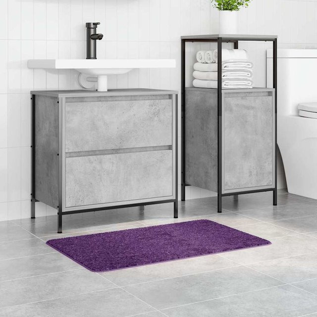 Rutschfeste Badematte Yiwydaa in Lila, B/T: 80 x 50 cm - Bild 1