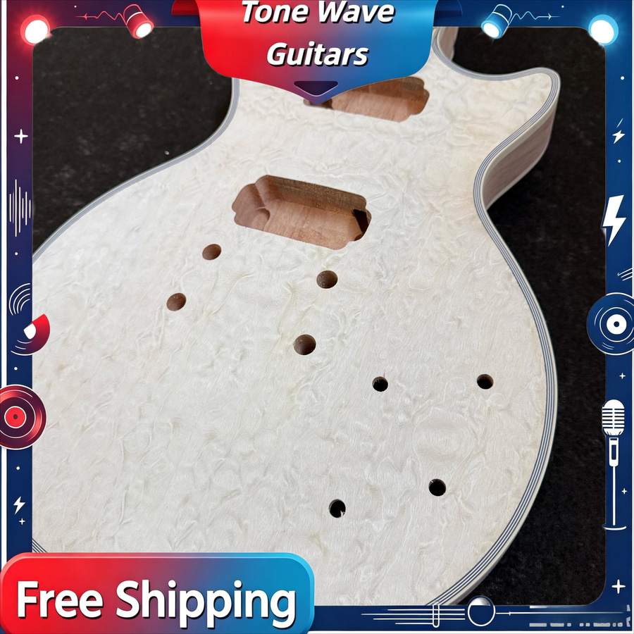 OUCEY LP00S DIY E-Gitarre Selbstbau-Set für Anfänger mit Mahagoni-Korpus und Zubehör - Bild 2