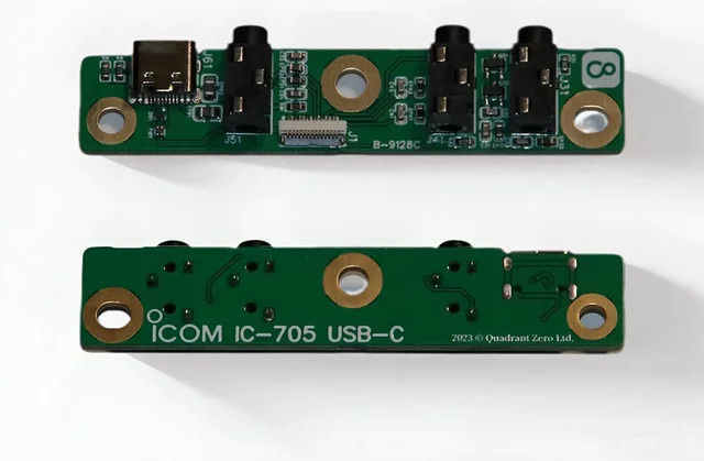 ICOM IC-705 Amateurfunk-Transceiver mit USB-C Schnittstelle und Upgrade-Board in Grün - Bild 1