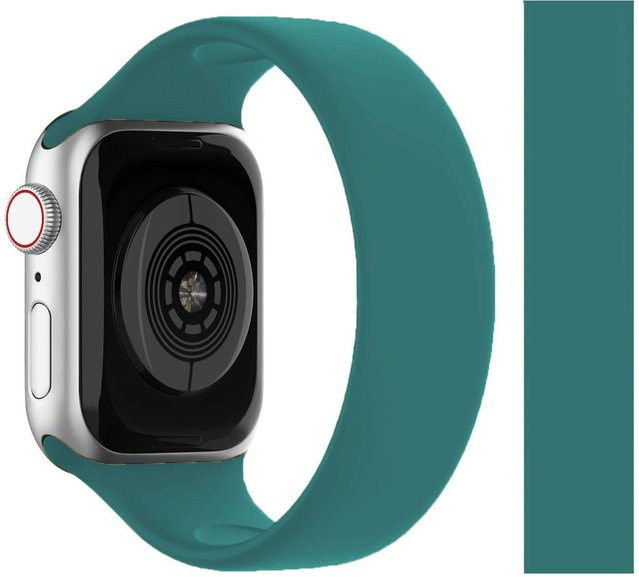 Solo Loop Armband für Apple Watch, Silikon, see-blau, Unisex - Bild 1