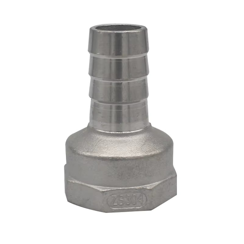 Edelstahl Sanitäranschluss Winkelstück aus 304 Edelstahl in Silber mit Männlich und Weiblich Gewindeanschluss 1/2 Zoll - Bild 2