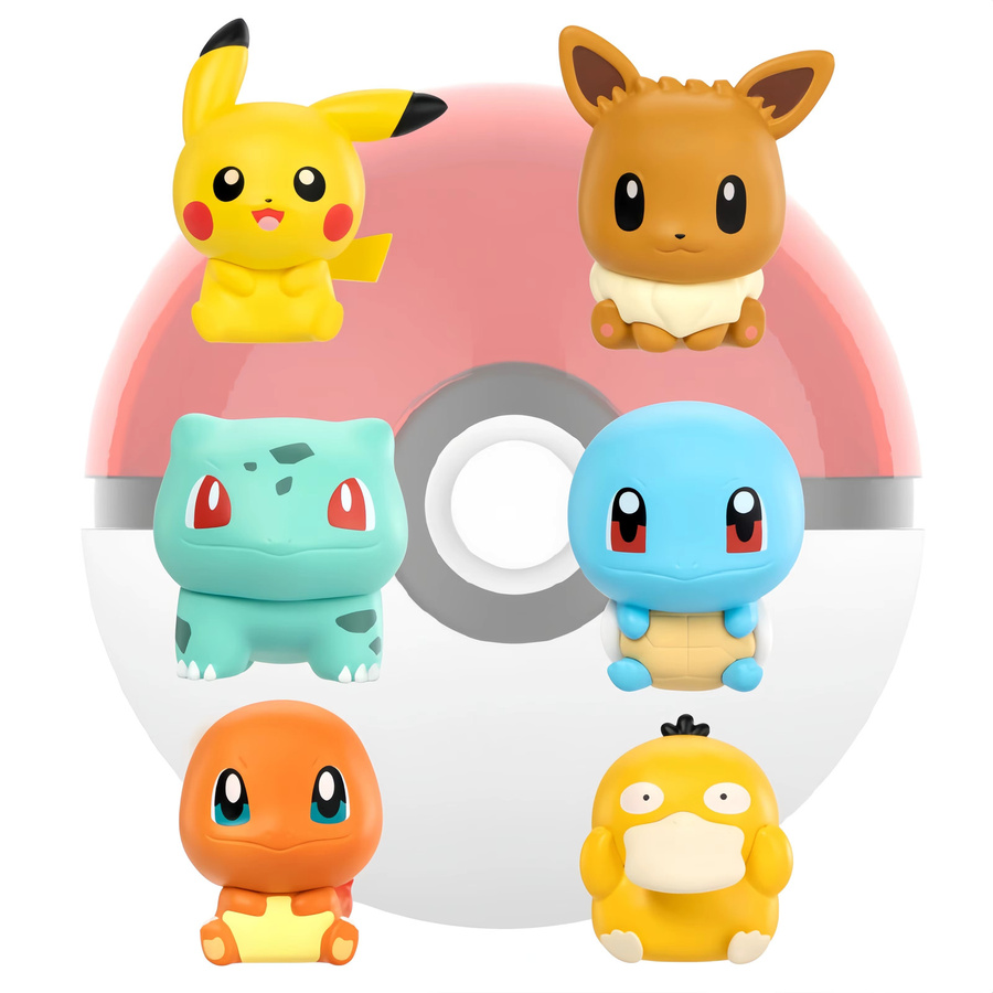 FUNISM Pokémon Actionfiguren Set, Pikachu Charmander Bulbasaur Squirtle Eevee - Bild 2