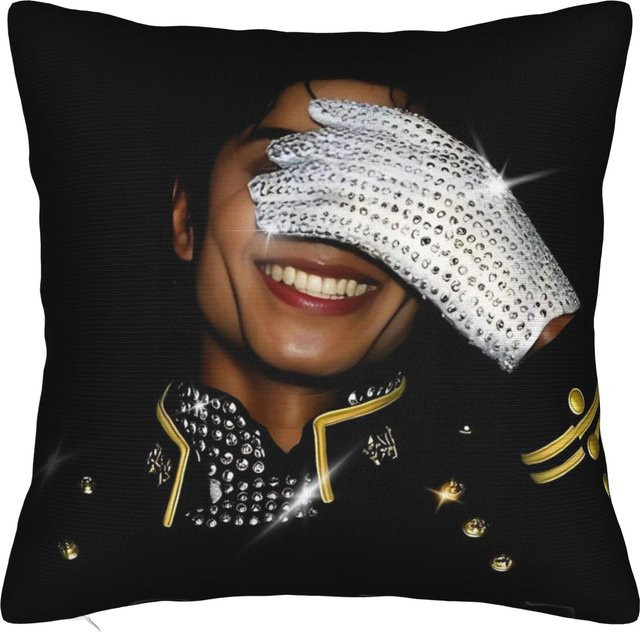 JMG Clothing Michael Jackson MJ Tour 2026 Kissenbezug Schwarz B/B: 40 x 40 cm - Bild 1