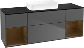 V&B Waschtischunterschrank Finion in Anthrazit, B/T/H: 160 x 50,1 x 50,1 cm - Bild 1