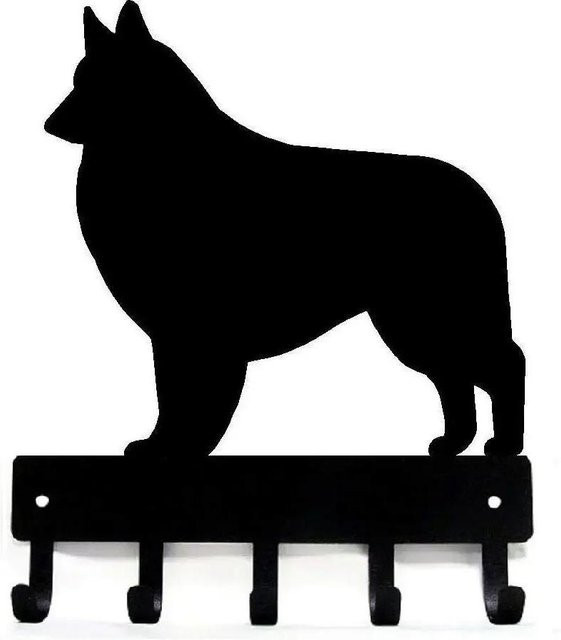 CIFbuy Schlüsselbrett und Leinenhalter Belgischer Tervueren aus Metall in Bronze, Breite: 23 cm - Bild 1