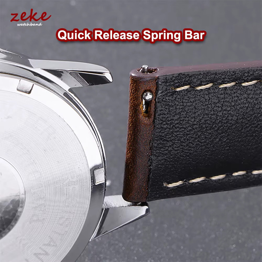 crazyband Uhrenarmband Ölwachsleder, braun, Herren, Vintage - Bild 3