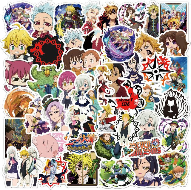 Bandai The Seven Deadly Sins Anime Aufkleber, Meliodas, Nachfüllpack - Bild 1
