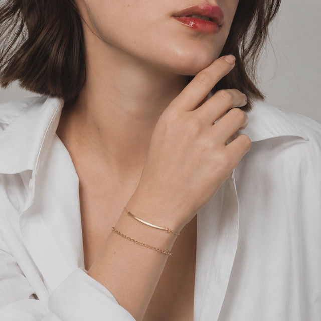 St.delan Armband, 18K vergoldet, Edelstahl, Gold, Damen - Bild 1