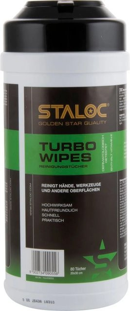 Staloc Reinigungstücher Turbo Wipes im Eimer, 80 Stück, Multicolour - Bild 1