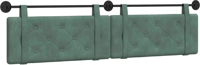 vidaXL Wandmontiertes Kopfteil aus Samt in Meergrün B/H/T: 210 x 55 x 5 cm - Bild 1