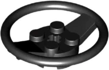 Yiran toy Bausteine Lenkrad mit 4 Noppen schwarz 10-teiliges Set - Bild 1