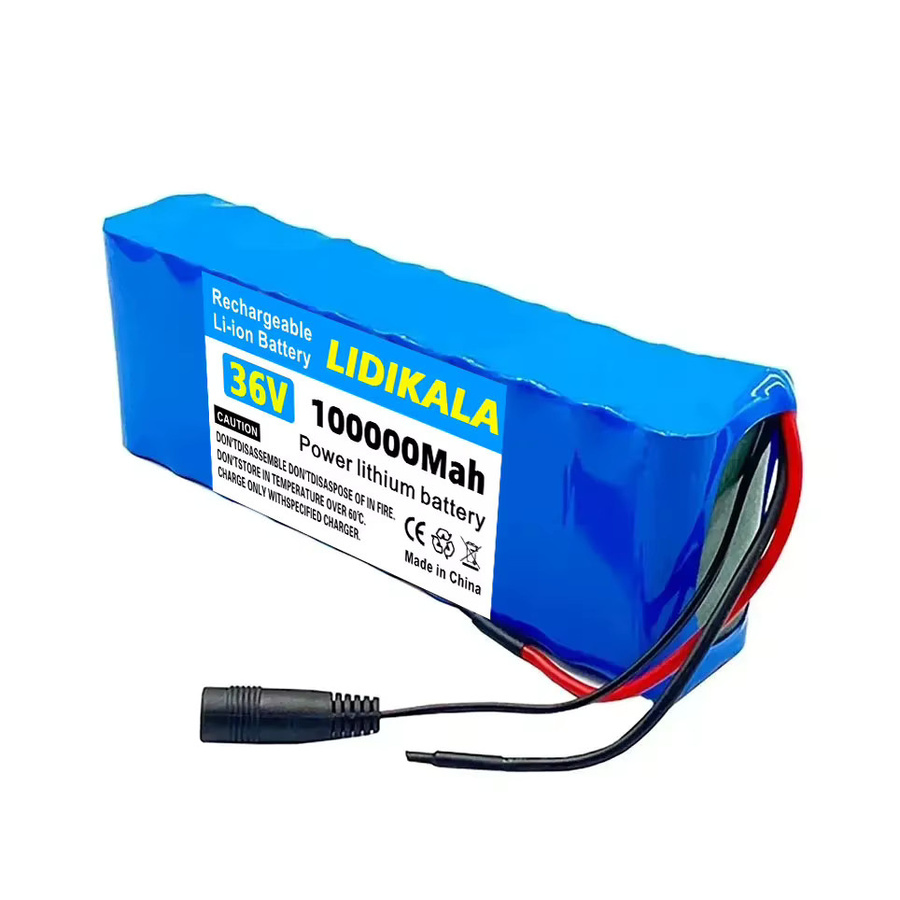 10S3P 36V 100000mAh Lithium-Ionen-Akkupack für M365 Elektroroller inklusive Ladegerät, Blau - Bild 1