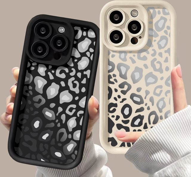 Stoßfeste iPhone Schutzhülle mit Leoparden-Design in Multicolour für verschiedene iPhone Modelle - Bild 1