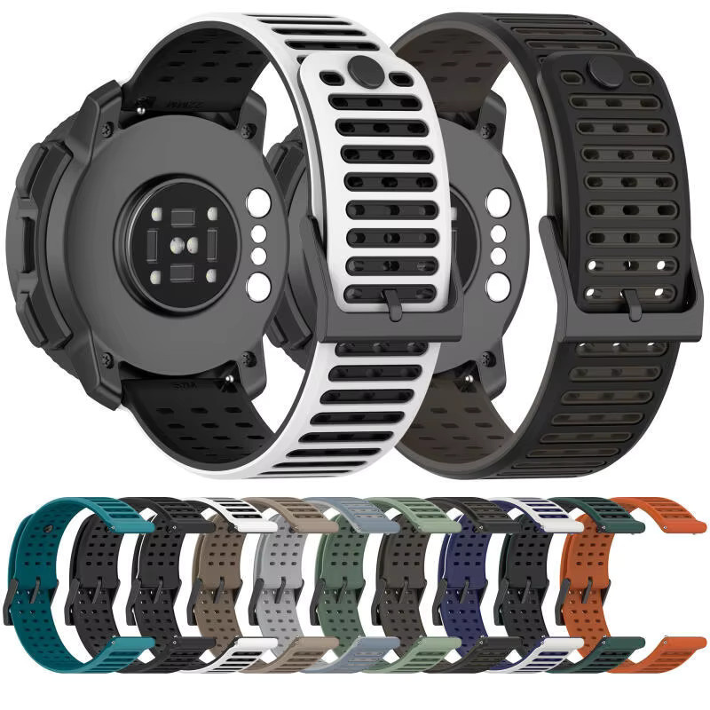 Suunto Uhrenarmband, Silikon, zweifarbig, 22 mm - Bild 3