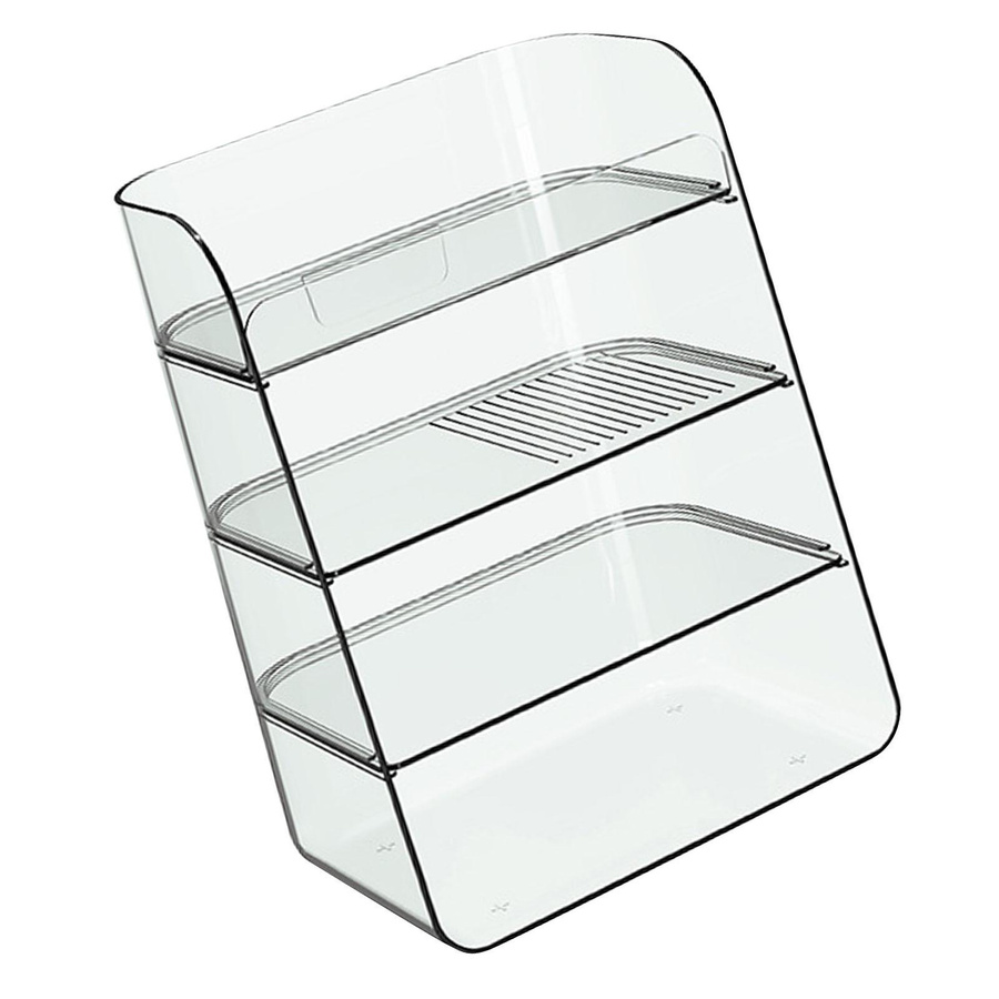 OutsideWorld Kosmetikregal Luxus Mehrschichtiger Make-up-Organizer für Badezimmer und Schlafzimmer in Beige und Transparent - Bild 2