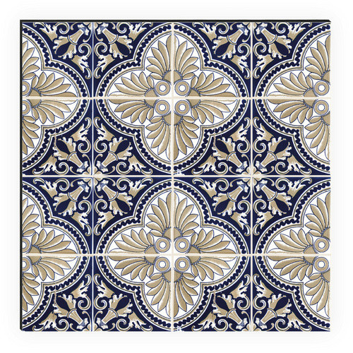 mySPOTTI Küchenrückwand Luis Fliese in Blau und Beige aus Aluminium mit Fliesenoptik, B/H: 220 x 60 cm - Bild 2