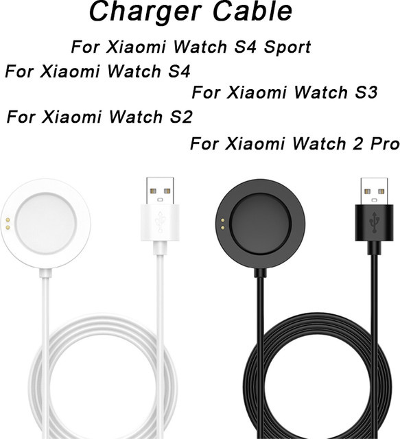 Xiaomi Smartwatch USB-Ladegerät Ladekabel für Watch 2, 2 Pro, S2, S3, S4 in Schwarz - Bild 1