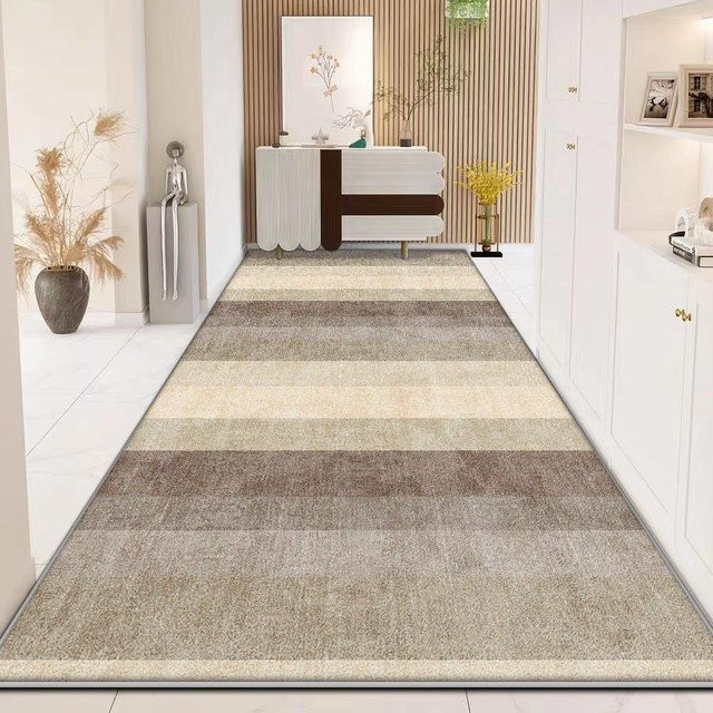 Karpetti Langläufer Teppich Grau Modern Geometrisch Rutschfest und Waschbar B/T: 100 x 200 cm - Bild 1