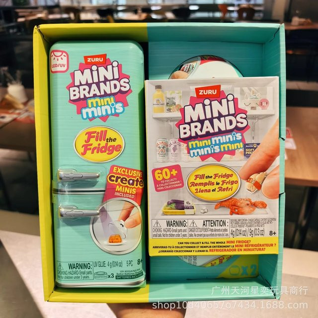 Zuru Miniverse Foodie Kühlschrank-Lebensmittelset, Micro Mini Figur Mystery Blind Box, Sammelspielzeug - Bild 1