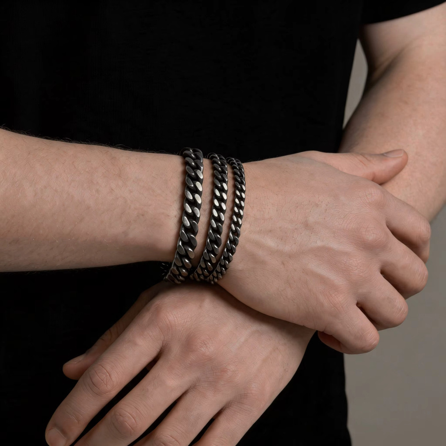 prjewel Armband, Edelstahl, Herren, Kubanische Kette - Bild 1