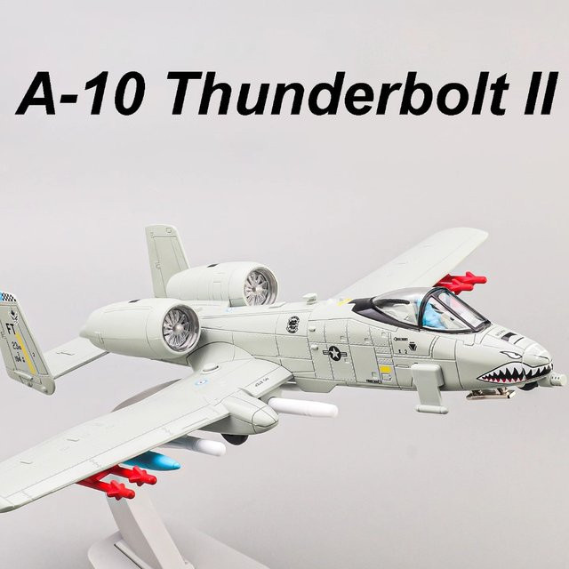 A-10 Thunderbolt II F-14 Fighter Modell, Spielzeug, 1:32, Metallkörper, mit Sound und Licht - Bild 1